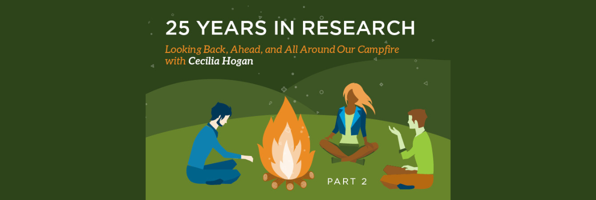 25 Years in Research: Looking Back, Ahead, and All Around Our Campfire With Cecilia Hogan – Part 2