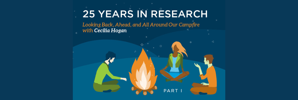 25 Years in Research: Looking Back, Ahead, and All Around Our Campfire With Cecilia Hogan – Part 1