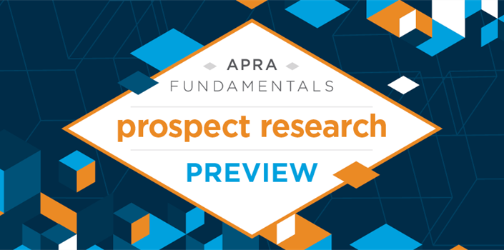 Apra Fundamentals: An Energizing Way to Build Your Prospect Development Career